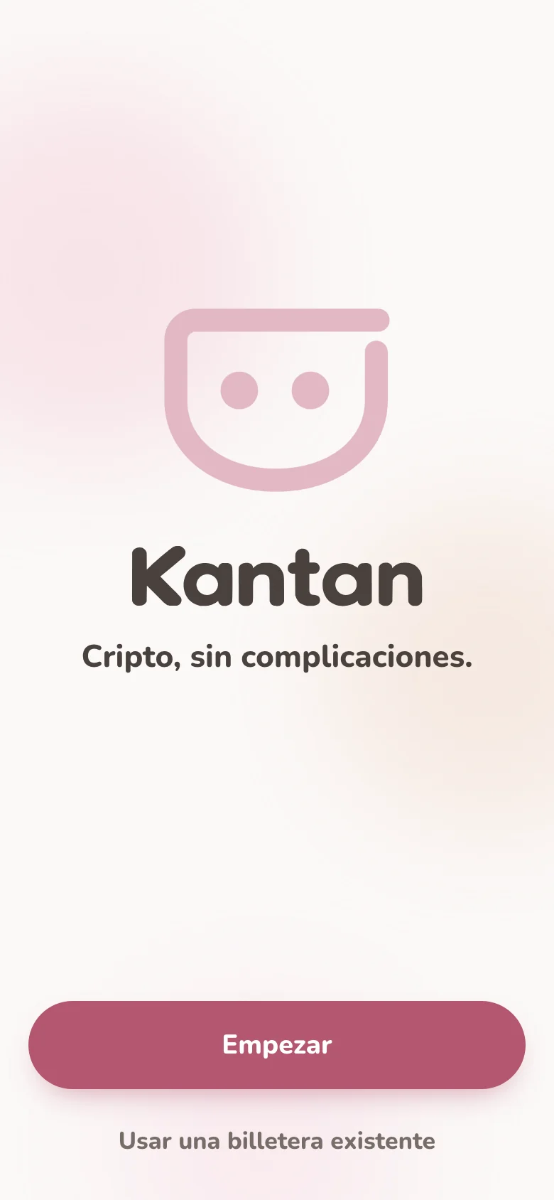 Pantalla de inicio